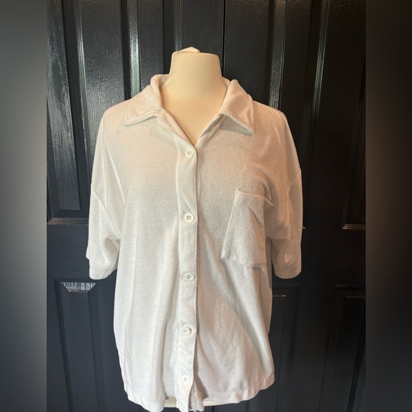 Stateside Cream Button-Up Shirt - Picture 1 of 4